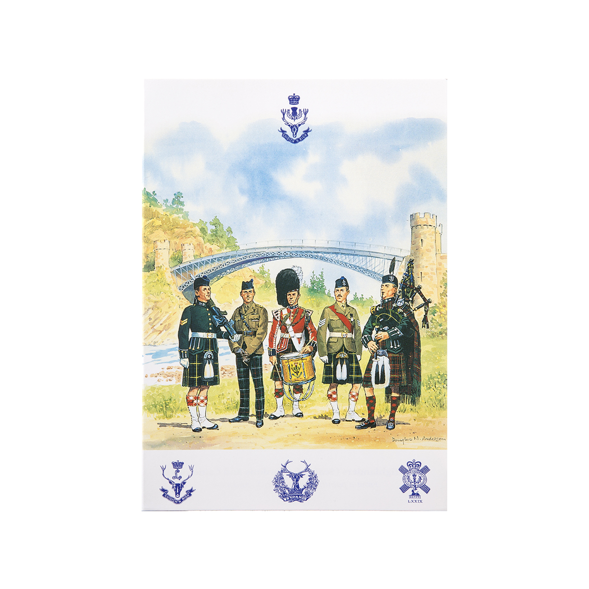 The Highlanders (Seaforth,camerons and Gordons) Christmas Card